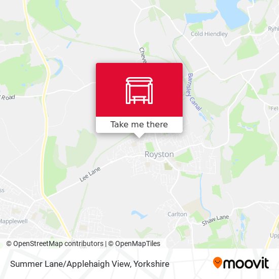 Summer Lane/Applehaigh View map