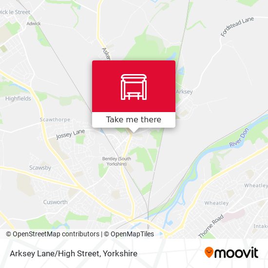 Arksey Lane/High Street map