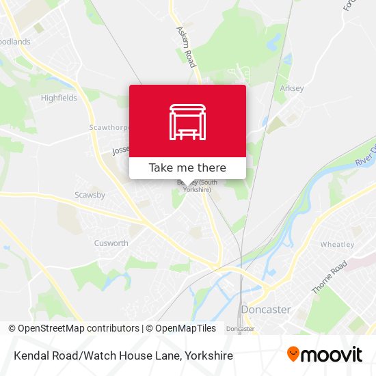 Kendal Road/Watch House Lane map