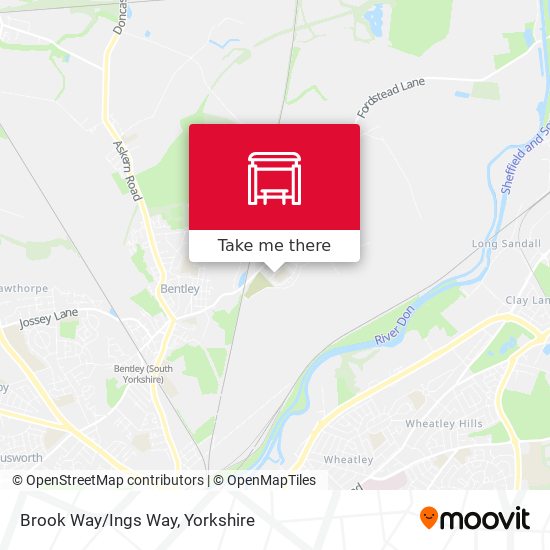 Brook Way/Ings Way map