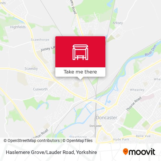 Haslemere Grove/Lauder Road map