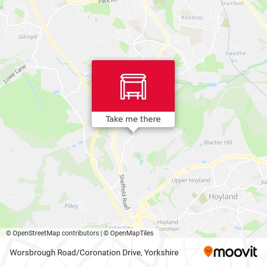 Worsbrough Road / Coronation Drive map