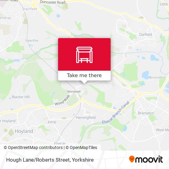 Hough Lane/Roberts Street map