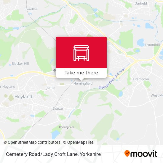 Cemetery Road/Lady Croft Lane map