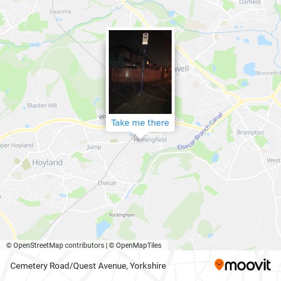 Cemetery Road/Quest Avenue map