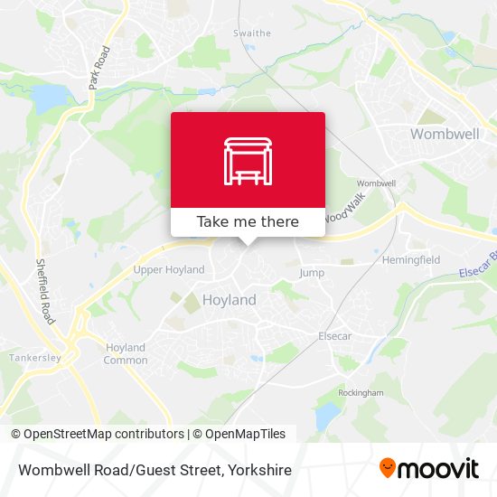 Wombwell Road/Guest Street map