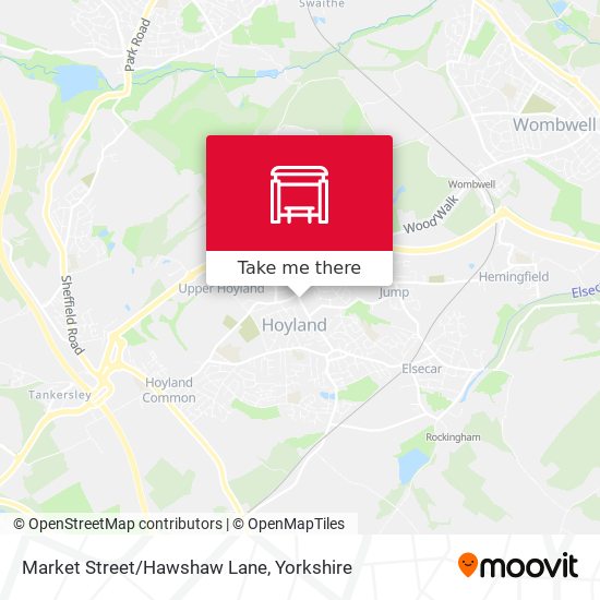 Market Street/Hawshaw Lane map