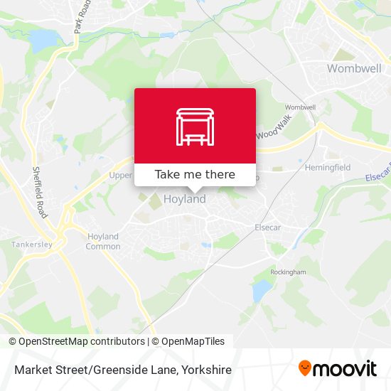 Market Street/Greenside Lane map
