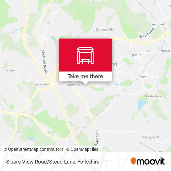 Skiers View Road/Stead Lane map