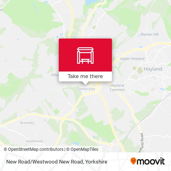 New Road/Westwood New Road map