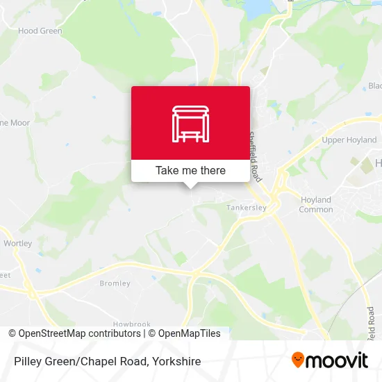 Pilley Green/Chapel Road map