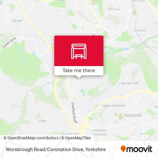 Worsbrough Road / Coronation Drive map