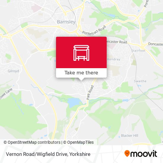 Vernon Road/Wigfield Drive map