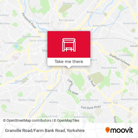Granville Road/Farm Bank Road map