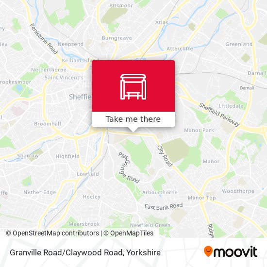 Granville Road/Claywood Road map