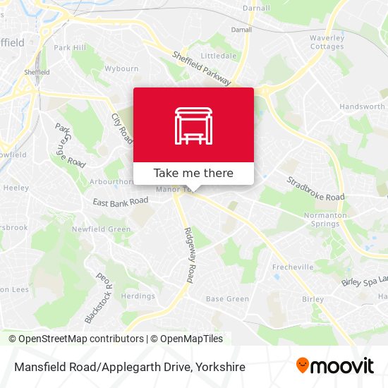 Mansfield Road / Applegarth Drive map