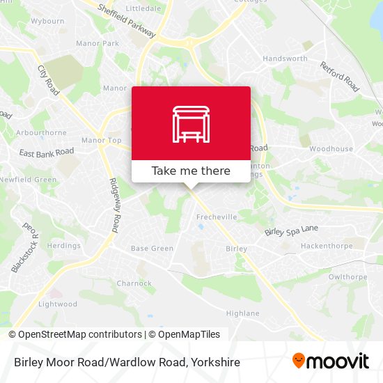 Birley Moor Road/Wardlow Road map