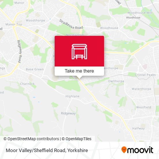 Moor Valley/Sheffield Road map