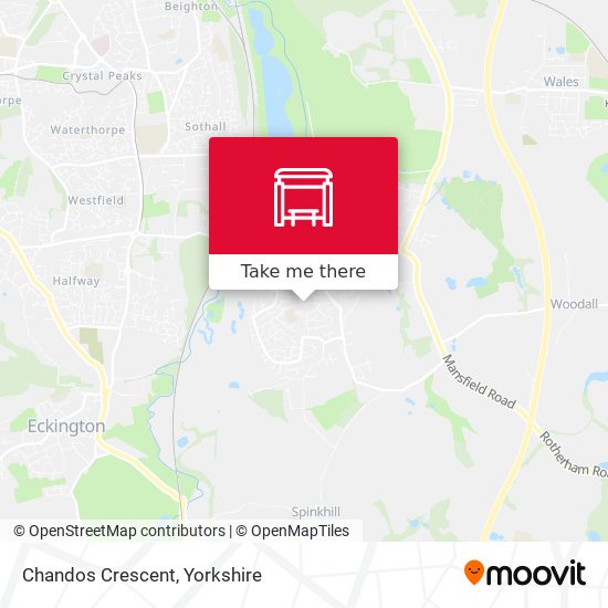 Chandos Crescent map