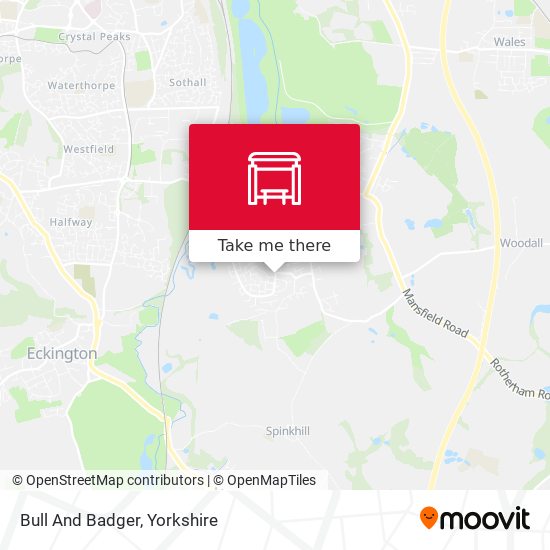Bull And Badger map
