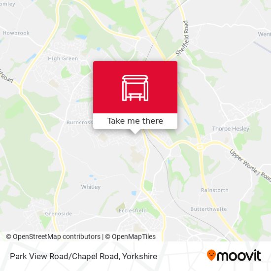 Park View Road/Chapel Road map