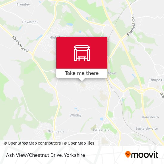 Ash View/Chestnut Drive map