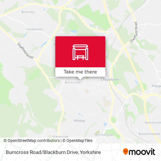 Burncross Road/Blackburn Drive map