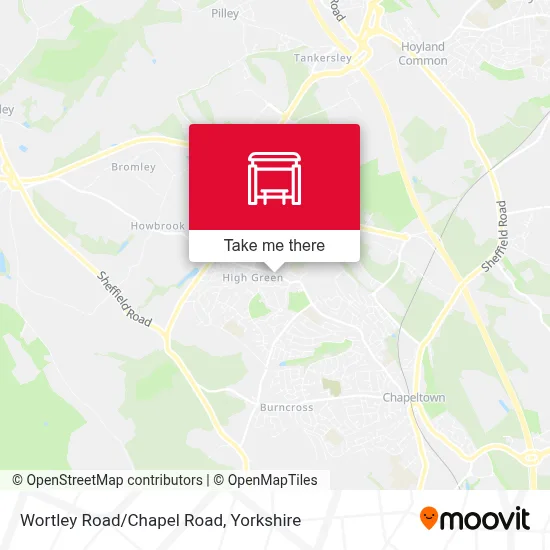 Wortley Road/Chapel Road map
