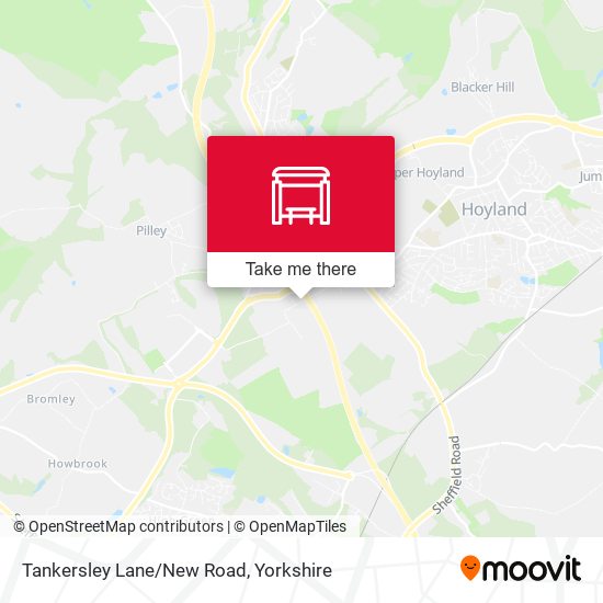 Tankersley Lane/New Road map