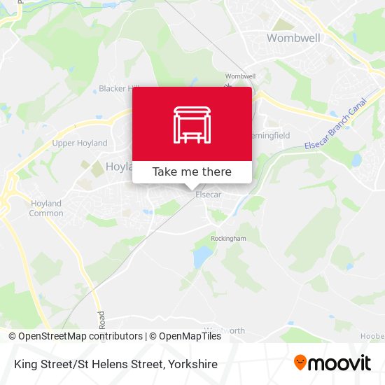 King Street/St Helens Street map