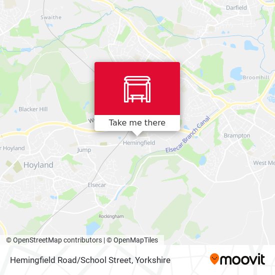 Hemingfield Road/School Street map