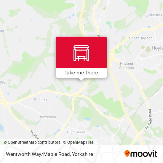 Wentworth Way/Maple Road map