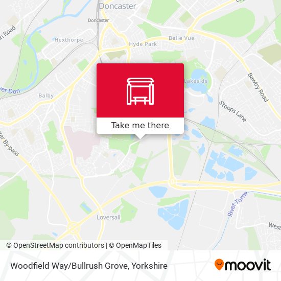 Woodfield Way/Bullrush Grove map