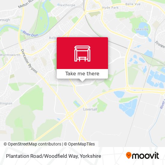 Plantation Road/Woodfield Way map
