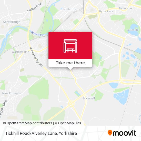 Tickhill Road/Alverley Lane map