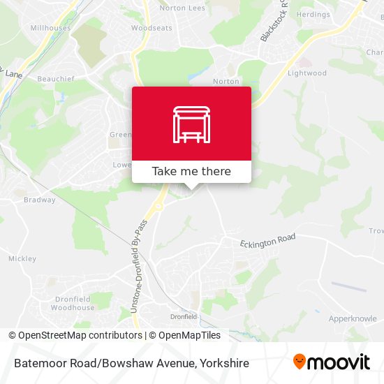 Batemoor Road/Bowshaw Avenue map