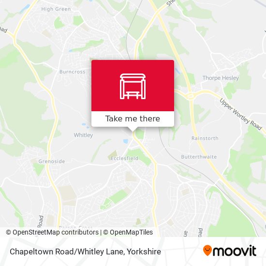 Chapeltown Road/Whitley Lane map