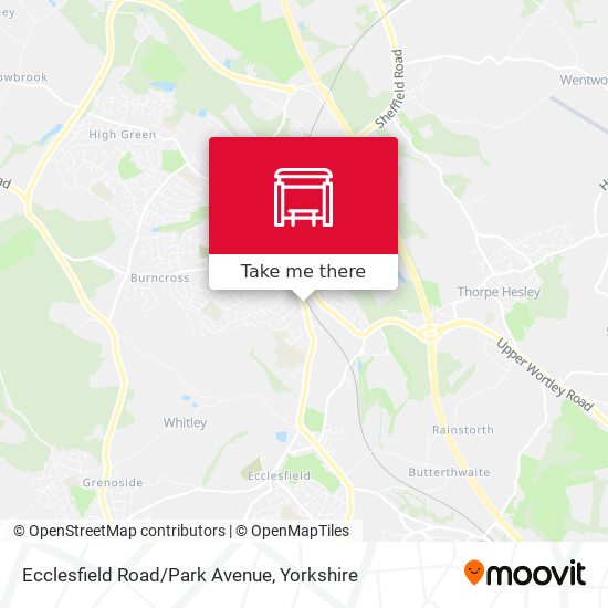 Ecclesfield Road/Park Avenue map