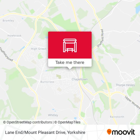 Lane End/Mount Pleasant Drive map