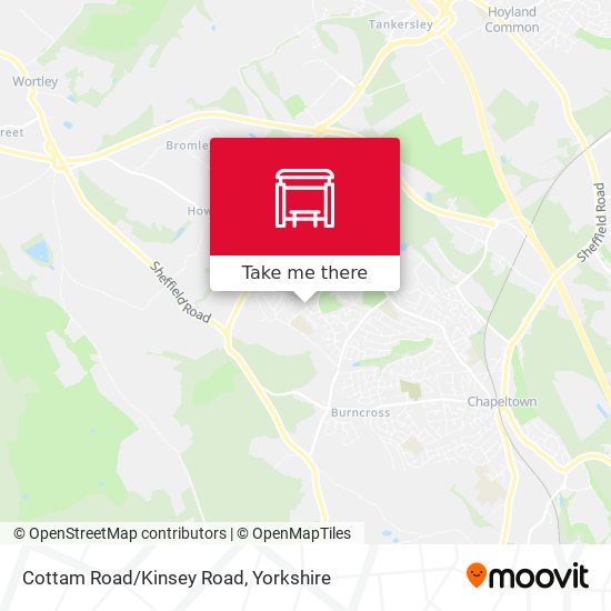 Cottam Road/Kinsey Road map