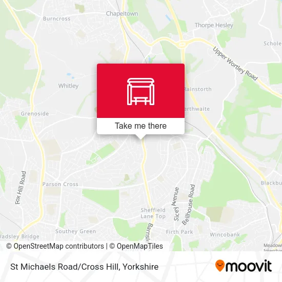 St Michaels Road/Cross Hill map