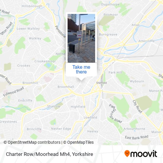 Charter Row/Moorhead Mh4 map