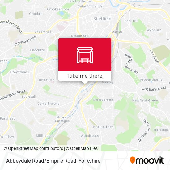 Abbeydale Road/Empire Road map