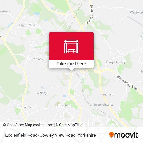Ecclesfield Road / Cowley View Road map