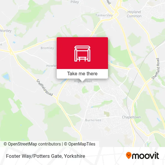 Foster Way/Potters Gate map