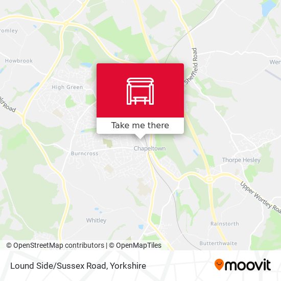 Lound Side/Sussex Road map