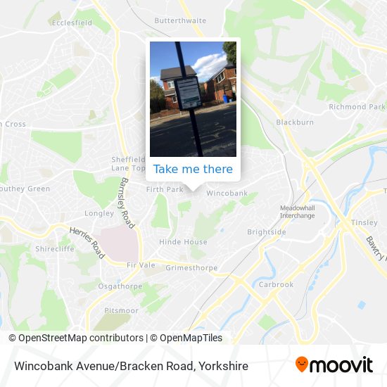 Wincobank Avenue/Bracken Road map