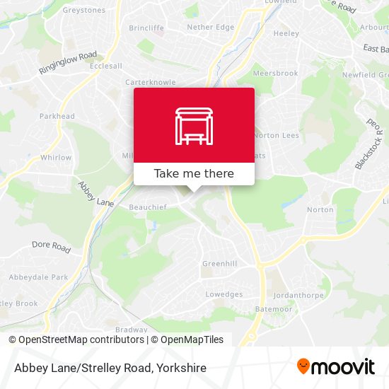 Abbey Lane/Strelley Road map