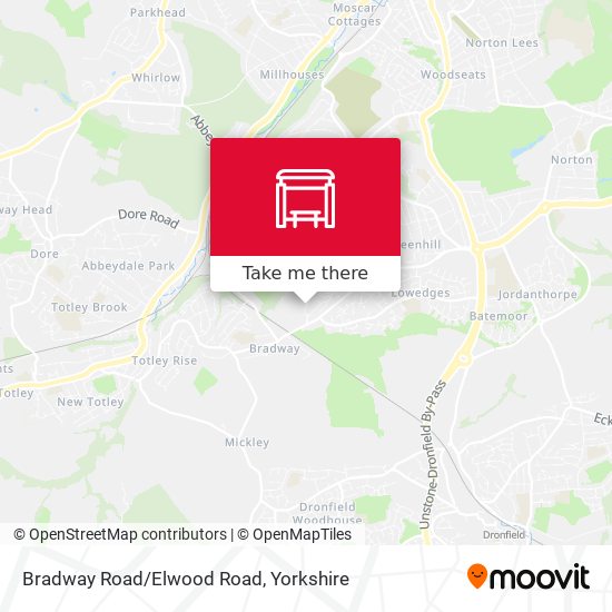 Bradway Road/Elwood Road map