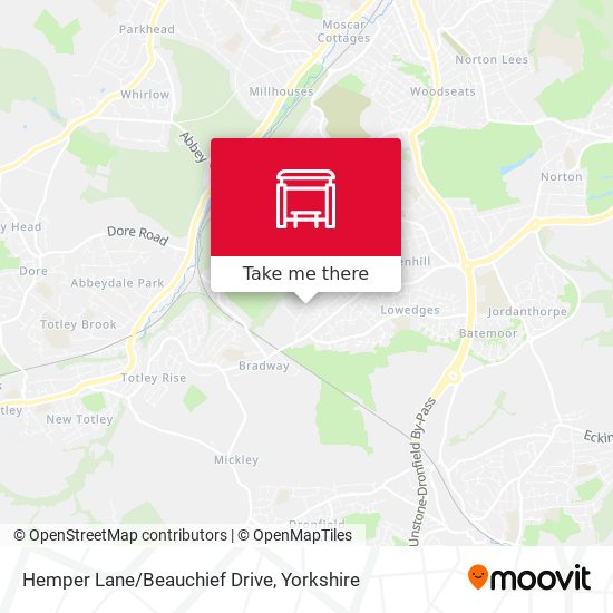 Hemper Lane/Beauchief Drive map